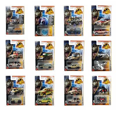 Matchbox Jurassic World 1:64 verschiedene Modelle Mattel Cars Autos Zur Auswahl