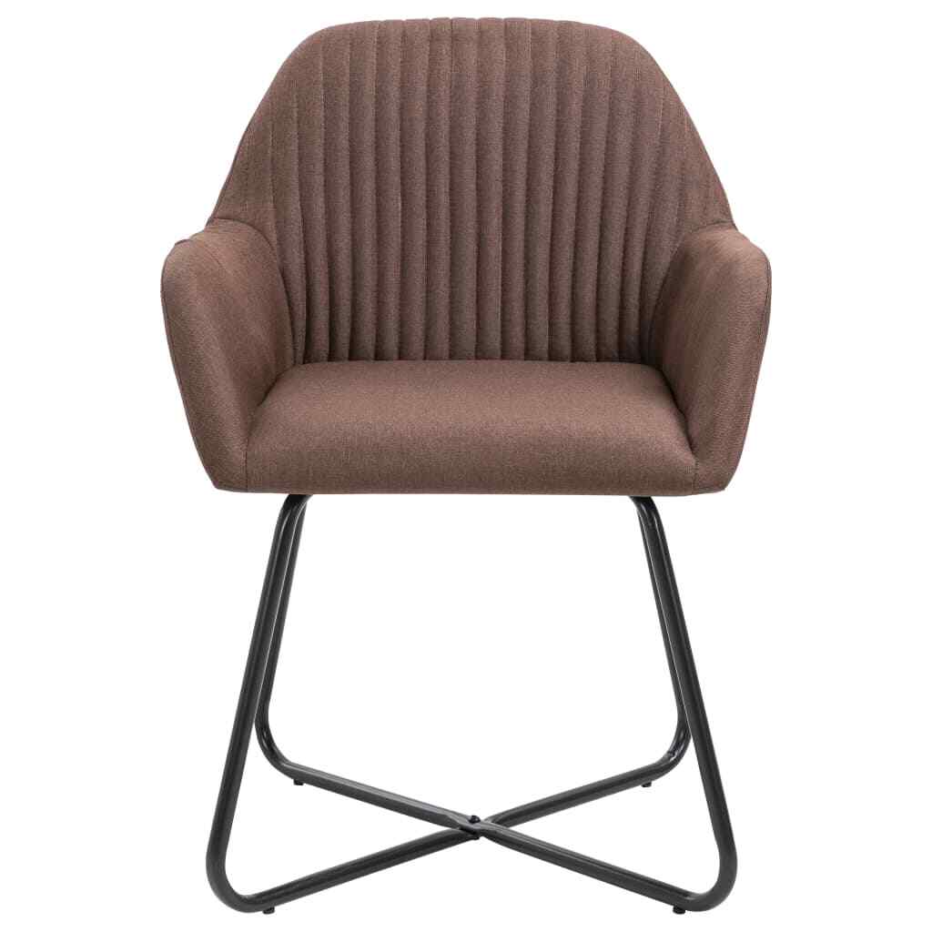 Thumbnail - Esszimmerstühle 6 Stk. Braun Stoff