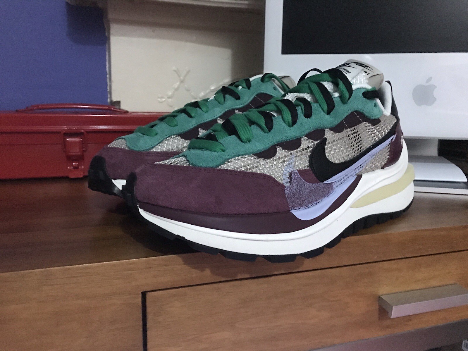 SACAI X NIKE Nike x sacai vaporwaffle Villain rosso UK9 5