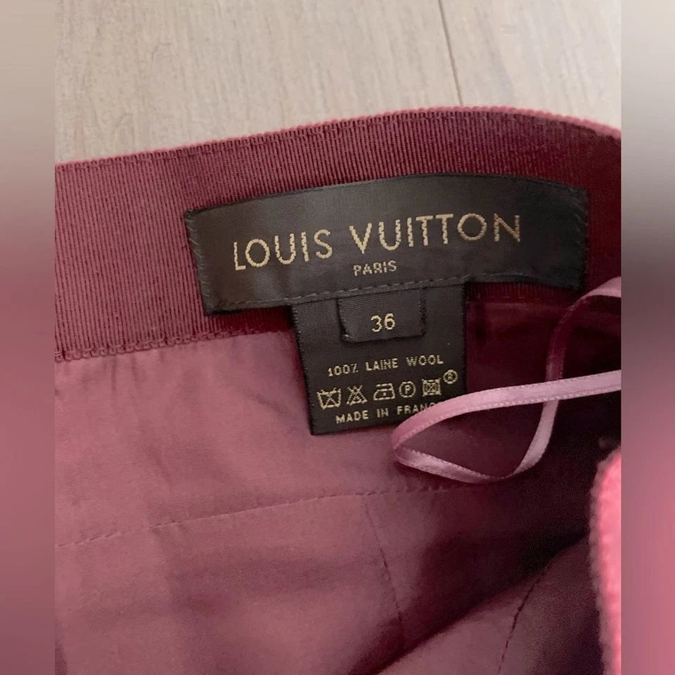 Louis Vuitton розовый розовая шерсть женщин юбка - Изображение 4 из 4