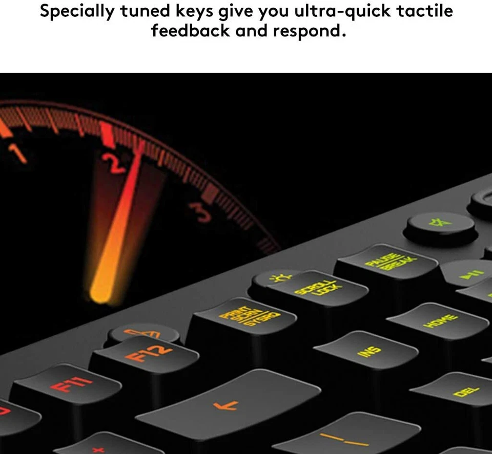 Logitech G213 Prodigy RGB Gaming Keyboard - Multimedia Keys, Spill-Resistant, UK - Image 4 of 4