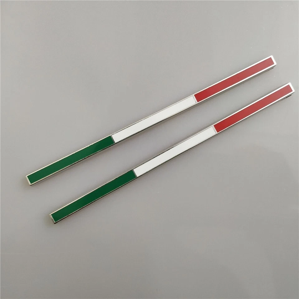 Conjunto de calcomanías accesorios faldas laterales insignia bandera Ferrari Italia 458 488 Roma Foto 2 de 3