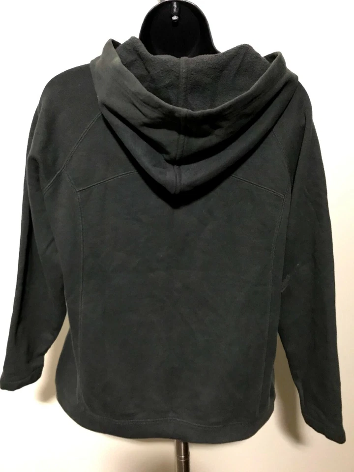 Sudadera con capucha Tek Gear Sport para mujer gris oscuro mezcla de algodón cremallera completa talla L Foto 2 de 4