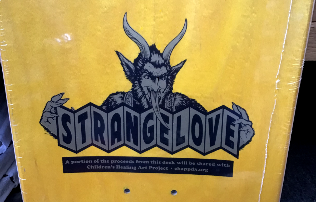 Strangelove Jim Thiebaud Santa VS Krampus Skateboard Deck Sean
