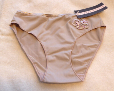 NWT Simone Perele Paris Andora Bikini Panty Linen Beige Size FR 1 US XS 131720