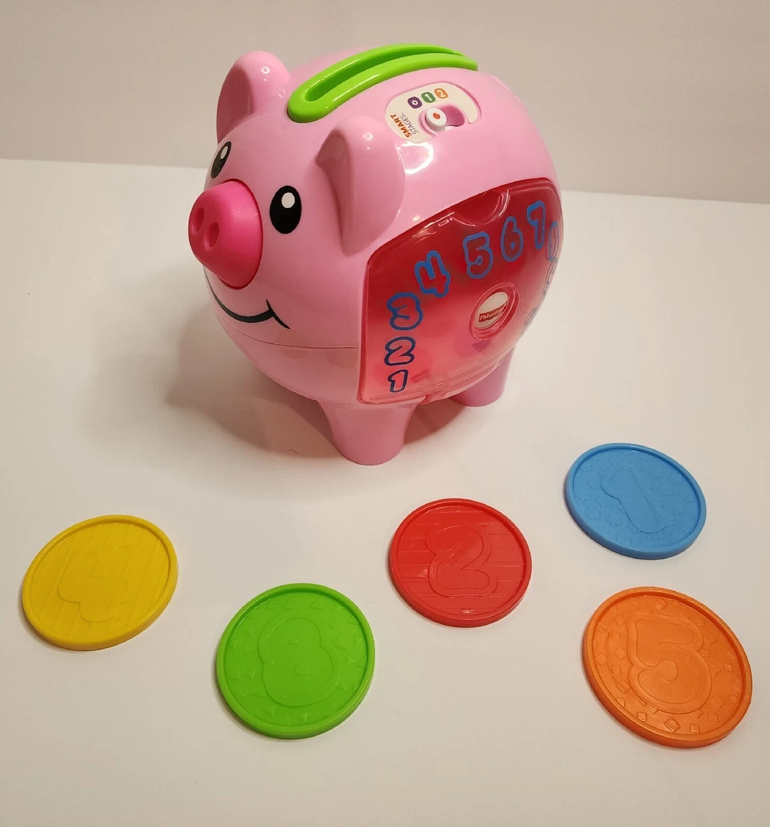 Fisher Price Electronic Pig Counting Music Educational Toy Piggy Bank  Preschool