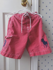 FLAW Boys Ralph Lauren Big Pony Swim Board Shorts Size 5 Trunks 5 Vtg POLO Prep