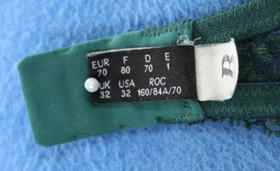 La Perla Studio 1 Lace Underwire Padded Insert Push Up Bra Size 32 #D9360