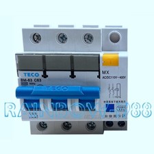FOR TECO 3P miniature circuit breaker BM-63 C63A MXAC/DC110V-400V
