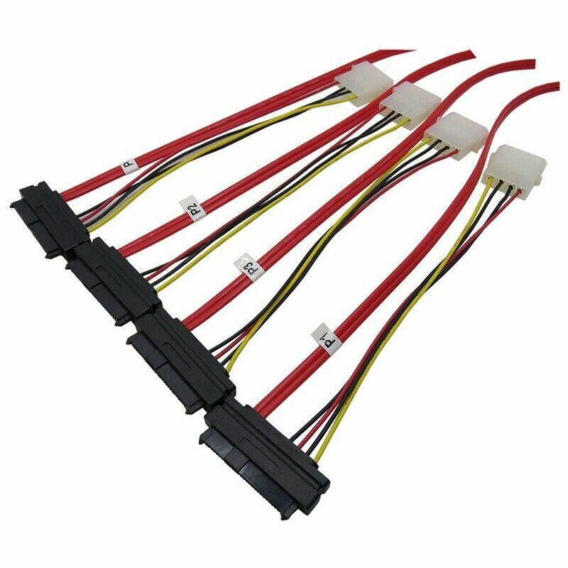 YIWENTEC Mini SAS 36 Pin SFF-8087 A (4) SFF-8482 Conectores Con - Foto 10