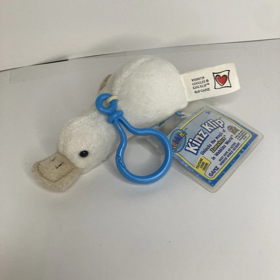 Gafas Lil’ Kinz Klip Llavero Etiquetas Con Código Peluche Juguete RARO 5” Foto 4 de 4