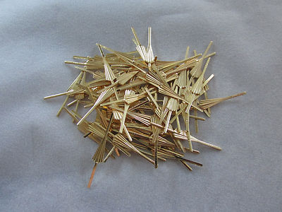 100  ARROW CONNECTOR PINS 35mm GOLD CHANDELIER PARTS LAMP CRYSTAL PRISM BEAD  