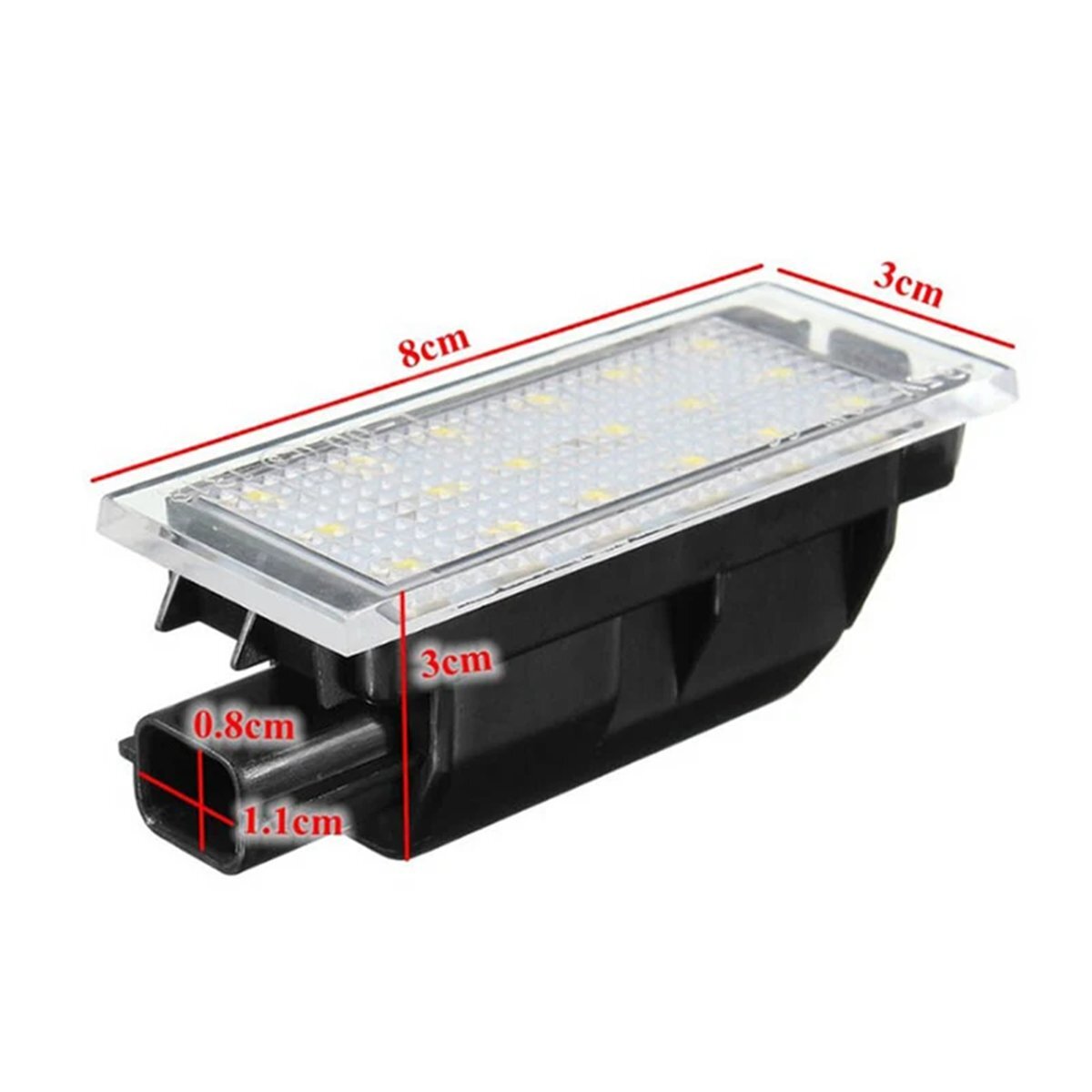 Ledsets nummerplaatverlichting voor de Mercedes Citan (W415