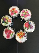 1 Round Compact Metal pill box With 3 Compartments, 1.8" Dia. Assorted Designs