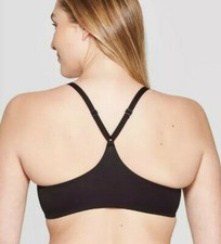 Auden Racerback Black Bra 32D ACE LIGHTLY LINED DEMI NEW W TAGS! #D