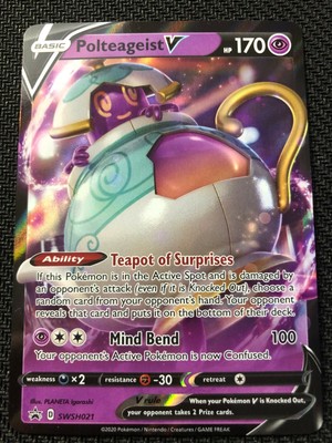 Pokemon TCG : SWSH PROMO POLTEAGEIST V SWSH021 | eBay