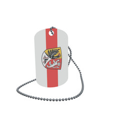 Dog Tag Flag Vorra Dog Tag Aluminium 30 x 50mm