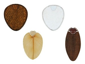 Casafan Ceiling Fan Natural Blade Set Bamboo Palm Tree Rattan