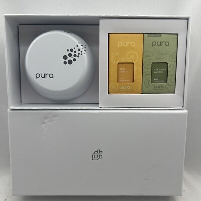 PURA Smart Home Fragrance Device Starter Set V3 - Scent Diffuser w/2 Scents NEW