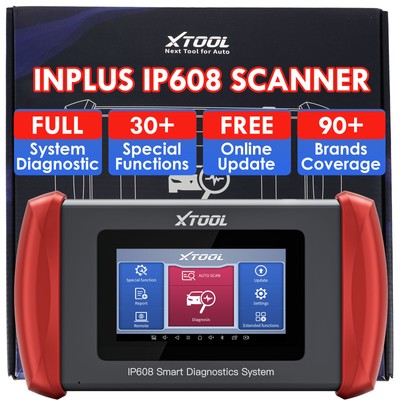 XTOOL IP608 Auto OBD2 Scanner Car Full System Diagnostic Tool 30+ Resets CANFD 