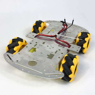4WD Roboter Smart Car Chassis Kits mit Motor, Kupplung, mecanum Räder für DIY