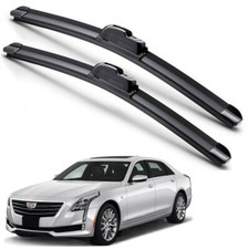For 2016-2020 Cadillac CT6 Windshield Wiper Blades J-HOOK Hybrid Silicone