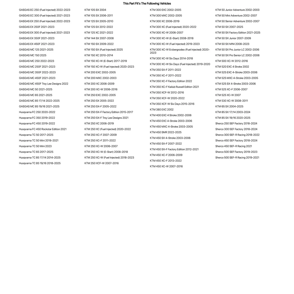 Interruptor de apagado del motor Tusk para Husqvarna TC 65 2017-2023 Foto 4 de 4
