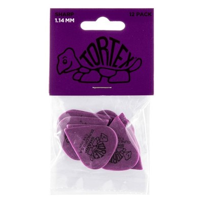 Dunlop 412P1.14 Tortex Sharp Picks 1,14 mm - Plektren Set