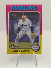 2024 Topps Heritage High Number #262 JACOB AMAYA RC ROOKIE MARLINS