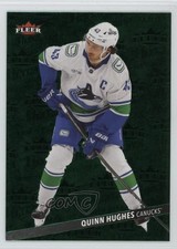 2025 Upper Deck Fleer Ultra Medallions Emerald Green 5/10 Quinn Hughes #M-16 6kv