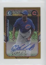 2015 Bowman Gold 26/50 Carl Edwards Jr CJ #FFM-CE Auto 1u4