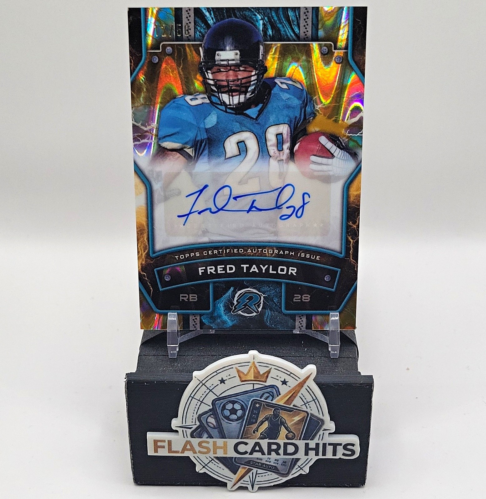 Topps 2025 Resurgence Gold Signatures Fred Taylor Jaguars RS-FT Auto 12/50