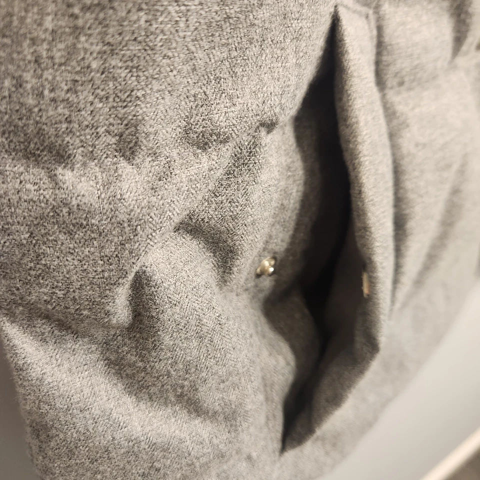 Chaleco acolchado Old Navy para mujer talla XL forrado en vellón gris cuello alto cremallera completa Foto 3 de 3