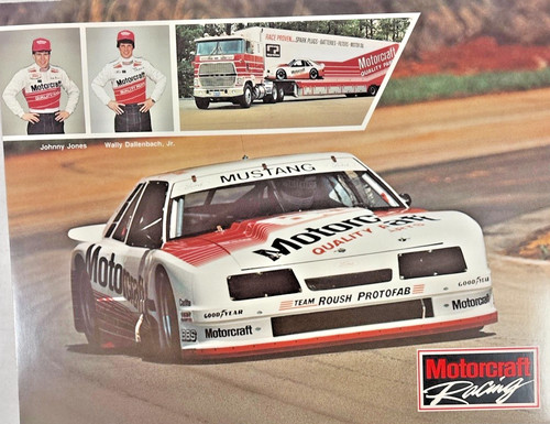 Vintage Motorcraft Racing IMSA Mustang Brochure Jones Dallenbach Ford