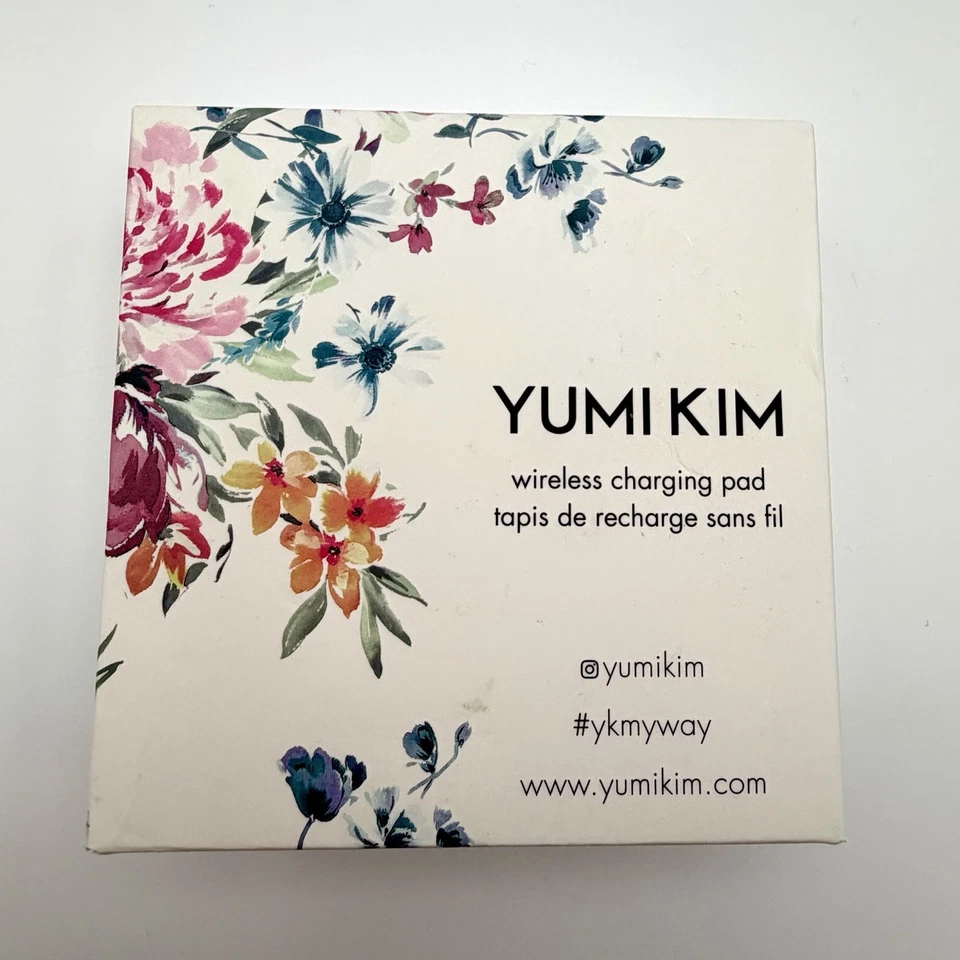 Yumi Kim Wireless Charging Pad Phone Micro USB Cord Pink Coral Floral Designs - Image 3 of 4