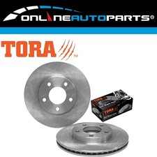 2 Front Disc Rotors + Brake Pads Set for Mazda Tribute + Ford Escape 2001~2005