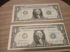 One Dollar Bill $1 Error Series 2021 In Sequence Miscut Misprint Off Center Note — photo 9
