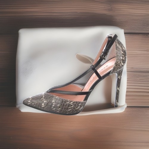 Barbara Bui Animal Print Sling back Pumps US9 IT39