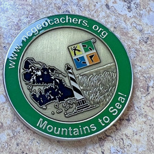 North Carolina Geocachers 2006 Geocoin UNACTIVATED Silver Version Trackable