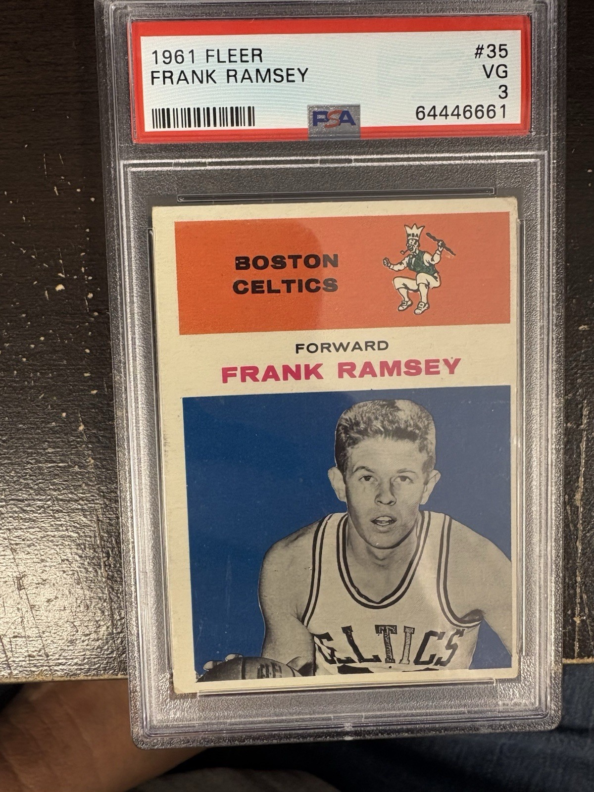 FRANK RAMSEY  1961 FLEER BASKETBALL #35 PSA 3 VG