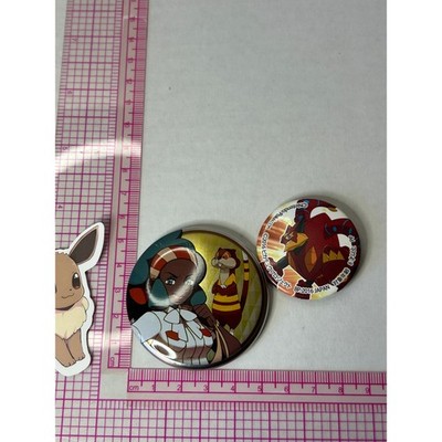 Lenora Pokemon Gym Leader and Volcanion Can Badge Button Pin 