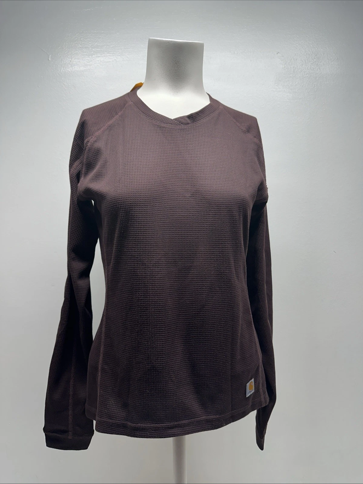 Carhartt Force Midweight Waffle Base Layer Crewneck Top Long Sleeve New Small