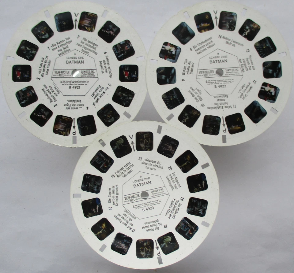 3 VIEW-MASTER 3D BILDSCHEIBEN - BATMAN + BOOKLET - Bild 2 von 2
