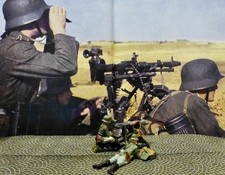 Prewar-German MG Team-Sit at Heavy MG+W/Ammo ...
