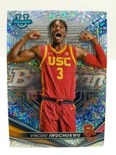 2022-23 Bowman's Best University Vincent Iwuchukwu #93 Speckle Refractor USC