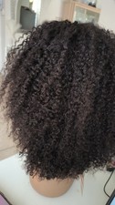 Natural Black Curly Lace Front Wig   Short Kinky Curly Bob Wig with Natural Hair