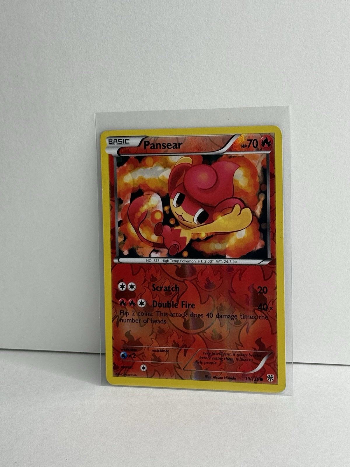 Pokémon TCG Pansear Plasma Storm 19/135 Reverse Holo LP