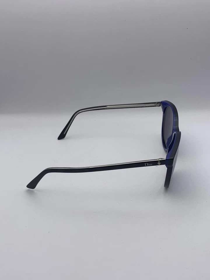 Christian Dior Sunglasses Womens Blue Black Cat Eye Lens Replace Needed - Image 3 of 4