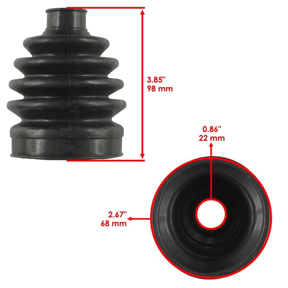 Kit de arranque CV interior exterior de 2 ejes delanteros para Kawasaki Brute Force 750 KVF750 2005-07 Foto 3 de 4