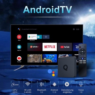 Neu Smart 8K TV BOX Android 14 128GB HDR Quad Core Netzwerk Media Player 5G WIFI
